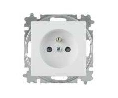 ABB-basic55 PIN lizdas, matinės baltos spalvos, 16A, 1 modulis, tiekiamas su dangteliu su apsauga nuo pumpuravimosi