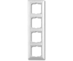 ABB-basic55 Rėmas, matinės baltos spalvos, 4 moduliai