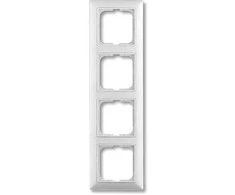 ABB-basic55 Rėmas, matinės baltos spalvos, 4 moduliai