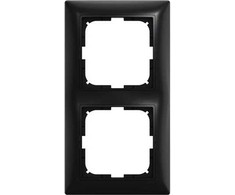 ABB-basic55 Rėmas, matinės juodos spalvos, 2 moduliai