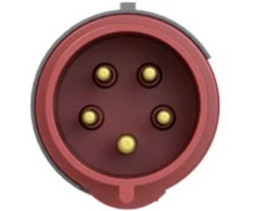 Amphenol CEE kištukas, 5 polių, 32A, 380–415V, IP44, 6H, 432EP6