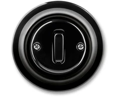 ABB perjungiklis su korespondencija, blizgus juodas, 10A 250V, Decento