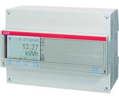 ABB Elektros skaitiklis, 3 fazių, tiesioginio matavimo, 80 amperų, su impulsų/aliarmo išėjimu, A43 111-100, plienas