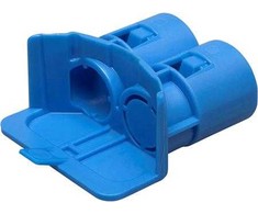 ABB Halogenų neturintis vamzdžio snapelis priekinėms dėžutėms, dvigubas (2 x Ø16-20 mm)