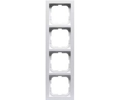 fix-pro ABB „Impressivo Frame“ 4 modulių, baltas blizgus (RAL9016), 85 x 298 mm