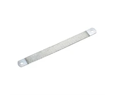 ABB Įžeminimo juosta, gamyklinė, alavuoto elektrolitinio vario, storis 1,5 mm / 16 mm², ilgis 500 mm, skylės skersmuo Ø8,5 mm, 556940