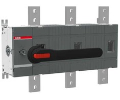 ABB OT1600E03W8P, Sukamasis jungiklis, 3P, Laidinis, Plastikas, Juodas, IP65