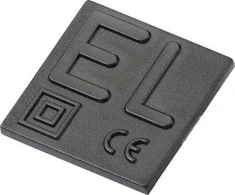 ABB plyta su EL simboliu, dvigubai izoliuota 30x30 mm