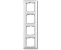 ABB-basic55 Rėmas, blizgiai baltas, 4 moduliai