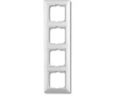 ABB-basic55 Rėmas, blizgiai baltas, 4 moduliai