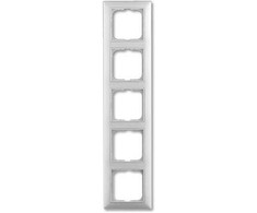 ABB-basic55 Rėmas, blizgiai baltas, 5 moduliai