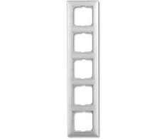 ABB-basic55 Rėmas, blizgiai baltas, 5 moduliai