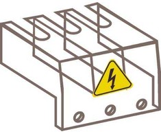 ABB gnybtų dangtelis (3 gnybtams) OTS40T3 1SCA105317R1001
