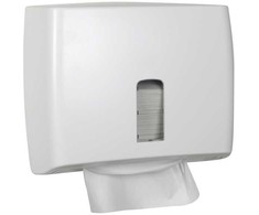Abena Pristine rankšluosčių lapelių dozatorius mažas D13,2xW30,5xH25,9cm plastikinis baltas vnt.