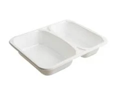 Abena Padėklas 2 skyrių 2227-2K 450/610 ml 227x178x43 mm CPET baltas, 360 vnt./kartoninėje dėžėje
