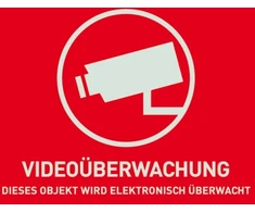 ABUS WarnSticker Video -D- 74x52.5mm