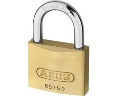 ABUS 65/50 kd., Įprastinė pakabinama spyna, Raktinė spyna, Raktinė, Žalvaris, Žalvaris, Grūdintas plienas