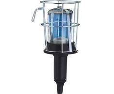 ACELSHOP Guminis rankinis šviestuvas E27 Plastikinė rankena ir dangtelis IP55