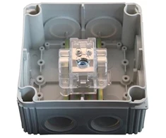 ACELSHOP Šynų gnybtas 1x35+2x16mm² polikarbonatas. 450V. IP20, Unbraco 6mm/3mm, NENAUDOJAMA aliuminio kabeliui