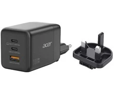 Acer | 100 W GaN įkroviklis, 2 x USB-C + 1 x USB-A jungtys