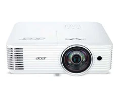 ACER projektorius S1387n, trumpo nuotolio, WXGA (1280x800), 4000 ANSI, 20 000:1, VGA, HDMI, RJ45, išvestis 1x16 W, 3,1kg, „LumiSense“,