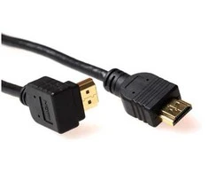 ACT 2 metrų HDMI didelės spartos kabelis, HDMI-A kampinis kištukas į HDMI-A tiesų kištuką