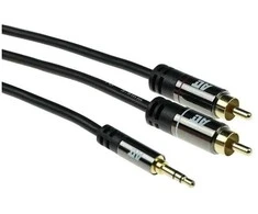 ACT 2XRCA - 3,5 mm ST M/M BK 3,00 m