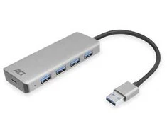 ACT AC6121 Sąsajos šakotuvas USB 3.2 Gen 1 (3.1 Gen 1) Type-A 5000 Mbit/s aliuminis (AC6121)