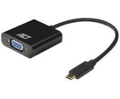 ACT AC7300 vaizdo kabelio adapteris 0,15 m USB Type-C VGA (D-Sub) Juodas