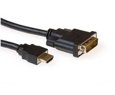 ACT HDMI A - DVI D SL M/M 1.00M
