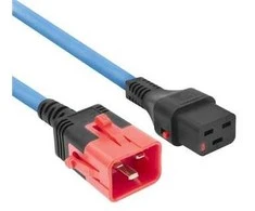 ACT Maitinimo laidas C19 IEC Lock - C20 IEC Lock dvigubo užrakto mėlynas 1 m, PC3634 (PL0031)