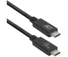 ACT AC7402 USB-kabelis 2 m USB 3.2 Gen 1 (3.1 Gen 1) USB C Zwart