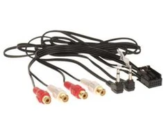 ACV 1424 – 02, 2 x 3,5 mm, 4 x RCA, kištukai, lizdai, VW Golf V 10/2003 -> VW Passat 11/2002 -> VW Touran 04/2002 -> VW Touareg 09/2002 -> VW T5..., juoda