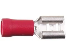 ACV Moteriška jungtis, raudona, 4,8 mm / 100 vnt.