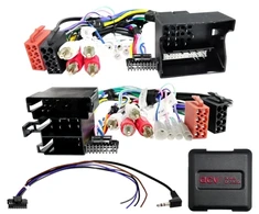 ACV Ratbetj. Audi ISO/Mini ISO/Quadlock daugialaidis stiprintuvas-RCA