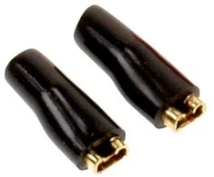ACV Juodas garsiakalbio kištukas 2,8 mm, 50 vnt.