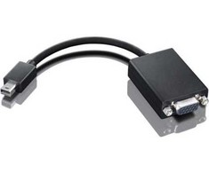 AV adapteris Lenovo DisplayPort - D-Sub (VGA), juodas (DP į VGA vaizdo adapteris)