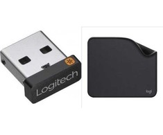 „Bluetooth“ adapteris Logitech „Unifying USB“ (910-005931) + „Studio“ serija – GRAFITO SPALVOS (956-000049)