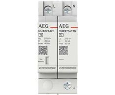AEG NUX275-1N - Kintamosios srovės trumpalaikio nuotėkio apsauga, T2, (L-N) 275 V AC, maks. 8 / 20 µs trumpalaikio nuotėkio srovė 40 kA