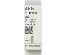 AEG NUX275-CT - Apsauga nuo trumpalaikių kintamųjų srovių, T2, (L-N) 275 V AC, maks. 8/20 µs trumpalaikė nuotėkio srovė 40 kA