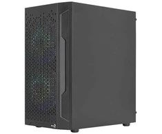Aerocool Trinity Mini, Mini bokštas, PC, juodas, micro ATX, Mini-ITX, ABS, SPCC, 15,8 cm