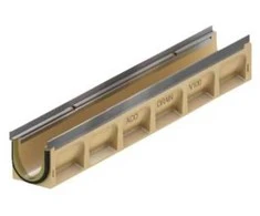 Acon Drenažo latakas 10,0 m/pak. 1,0 m - ACO V100S Seal In, be nuolydžio. Cinkuotas rėmas.