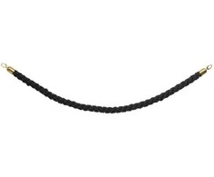 Securit Apsauginė virvė AE4D2 150 cm, susukta, juoda/auksinė, 1 vnt.