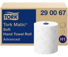 Ruloninis rankšluostinis popierius Tork Advanced H1, 2 sl., 21 cm x 150 m, balta sp. 6 vnt./pak