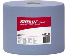 Valymo popierius Katrin C L3, trijų sluoksnių, mėlynas, 38 cm x 380 m, 1 ritinėlis/dėžutė - (380 metrų dėžutėje)