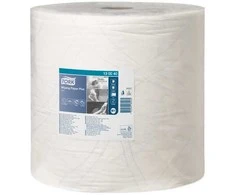 Pramoninis popierius Tork Wiper Plus Advanced W1, 130040, 2 sluoksniai, baltos spalvos, 510m