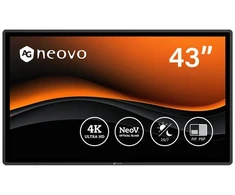 AG Neovo QX4302, CCTV monitorius, laisvai stovintis / tvirtinamas ant sienos, juodas, metalinis, IK08, IK10, CE, LVD, WEEE, RoHS, REACH