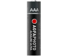 „AgfaPhoto 110-821856“, Vienkartinės baterijos, AAA, Šarminės, 1,5 V, 4 vnt., Juoda, Raudona, Balta