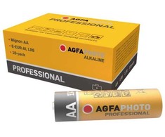 AgfaNuotrauka 110-853482, Vienkartinė baterija, AA, 1.5 V, 10 vnt., Pilka, Raudona, Balta, Geltona, 50.5 mm