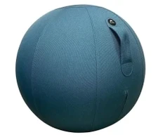 ALBA Sėdėjimo kamuolys "MHBALL", mėlynas, apvalkalas: poliesteris, sėdėjimo skersmuo: 650 mm, su rankena – 1 vienetas (MHBALL B)